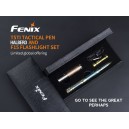 Coffret FENIX stylo tactique T5Ti et lampe F15 
