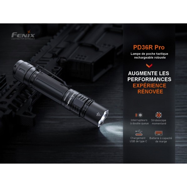 Fenix PD25R Lampe de poche portable rechargeable